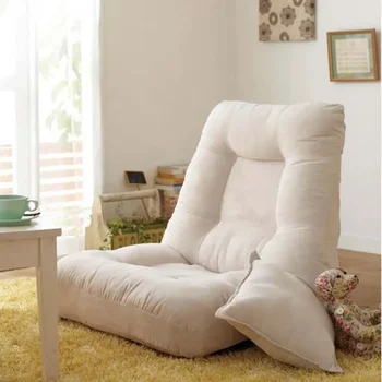 Бархатный раскладной диван, кресло-татами, ленивый диван, напольное кресло, компьютер, спинка для чтения, Мягкая кровать с подушкой, пуф для шезлонга