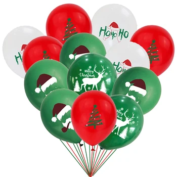 Набор рождественских воздушных шаров, воздушные шары для веселой Рождественской вечеринки, Снежинка, дизайн Санта-Клауса для праздников, декор с Новым Годом