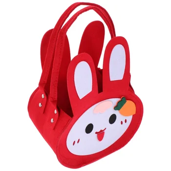 Подарочная сумка для пасхального кролика из мультяшной ткани, подарочная сумка для кролика, сумочка для конфет