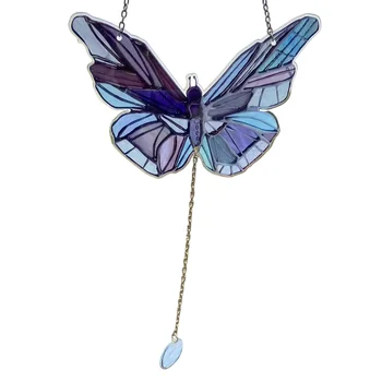 Акрил, окрашенный бабочкой, Привлекательная бабочка, интересная подвеска для внутреннего и наружного декора