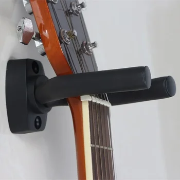 Регулируемый гитарный крючок, Черная Общая настенная вешалка для гитары, подставка для гитары, аксессуары для гитары, Музыкальный инструмент
