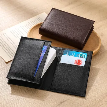 Мужская сумка для визиток Портативный держатель для карт из искусственной кожи Деловые мужские И женские документы Сумка для кредитных карт