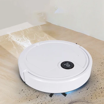 Робот-пылесос 3-В-1 для влажной и сухой уборки пыли, перезаряжаемая Электрическая подметальная машина, умный напольный пылесос