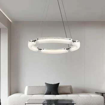 Новая роскошная люстра из полностью медного света, лампа для гостиной, современная простая атмосферная хрустальная лампа, бытовая высококачественная лента