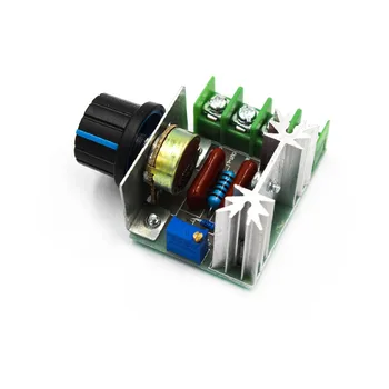 1шт 2000 Вт SCR Электронный регулятор напряжения Регулятор скорости Диммер Термостат для электропечи/водонагревателя/ламп/электрооборудования