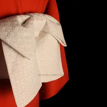 2024, японские женские винтажные кимоно, оби, однотонный пояс с бантом, традиционные аксессуары yuakta, винтажное платье, пояс на талии