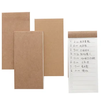 Блокнот для заметок из крафт-бумаги Пустой В минималистичном стиле, Практичный Портативный Планировщик списка дел, наклейки для блокнота, Канцелярские принадлежности для бизнеса