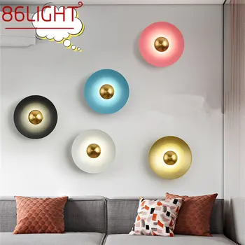 86LIGHT Современный интерьерный настенный светильник LED Nordic Creative с простым дизайном, бра для дома, гостиной, прикроватной тумбочки в спальне
