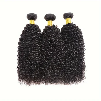Монгольские Кудрявые Пучки Человеческих Волос Natural Jerry Curl Remy Hair Weave Bundle Необработанные Пряди Человеческих Волос Для Наращивания 1 3 4 Пучка Сделка