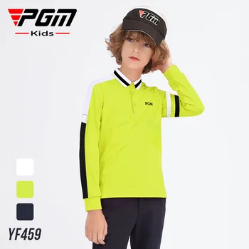PGM новая детская одежда для гольфа, футболка с длинными рукавами для мальчиков, осенне-зимняя молодежная одежда для гольфа, спортивная одежда